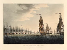 Jenkins Naval Achievements  Battle of the Nile Plates I & II original prints