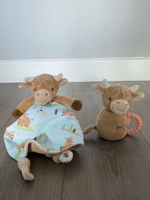 Mary Meyer Highland Kuhdecke & Zähne Rassel Konvolut Lovey Softdecke 