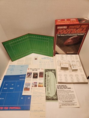 Avalon Hill Statis Pro Football 5th Edition 1990 Most Cards Unpunched Ships Free
