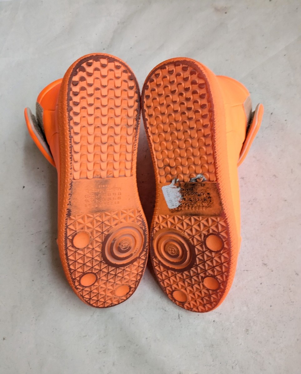 Maison Margiela Future Men 8 41 Neon Orange Leather High Top