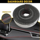 2M PU Car Leather Dashboard Decor Line Strip Trim Sticker Moulding Accessories