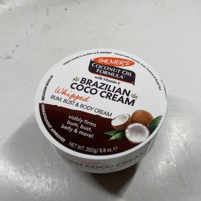NEW Palmers - Brazilian Coco Cream - Coconut Oil Formula 8.8oz Bum - Bust - Body