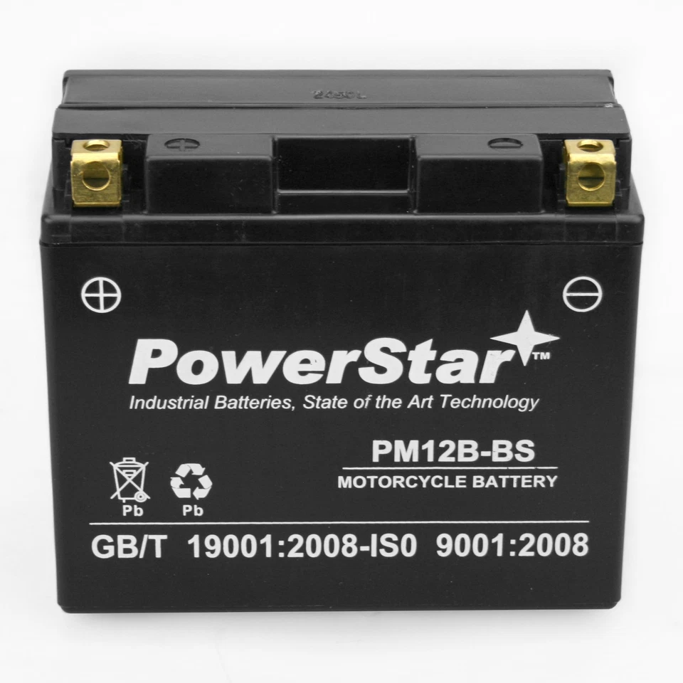 YT12B-BS YT12B-4 UT12B-BS Blemish Battery for 1998-2017 Yamaha V STAR 650 XVS650 - Image 3 of 4