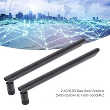 2PCS 5.8G 2.4G Dual Band WiFi Antenna 10dbi Gain Omni Directional Antenna