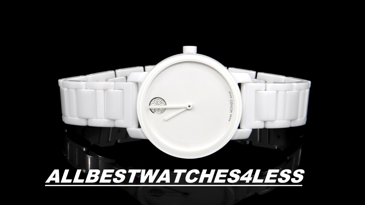 Movado Bold Evolution 2.0 White Ceramic Band White Dial Ladies