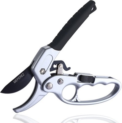 Ultra Sharp Germany Steel Pruning Shears 1-Inch Cut Capacity Garden Scissors
