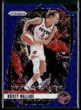 2024 Panini Prizm WNBA #133 Kristy Wallace Blue Velocity Prizms
