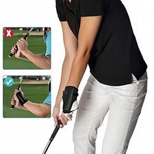 Golf Swing Trainer Wrist Brace Power Band Aid Alignment Practice Gesture Tool