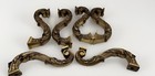 Vintage 6 Heavy Brass Scrolled Chandelier Arms Salvage 8” L  Each — photo 1
