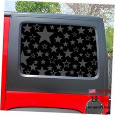 2pcs 40x90cm Universal Matte Black Star Decal Sticker, Five-Pointed Star Car