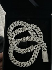 12mm Moissanite Cuban Link 24 inches