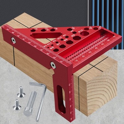 3D Multi-Angle Carpenter Measuring Ruler Marking Ruler Right-angle Square Ruler