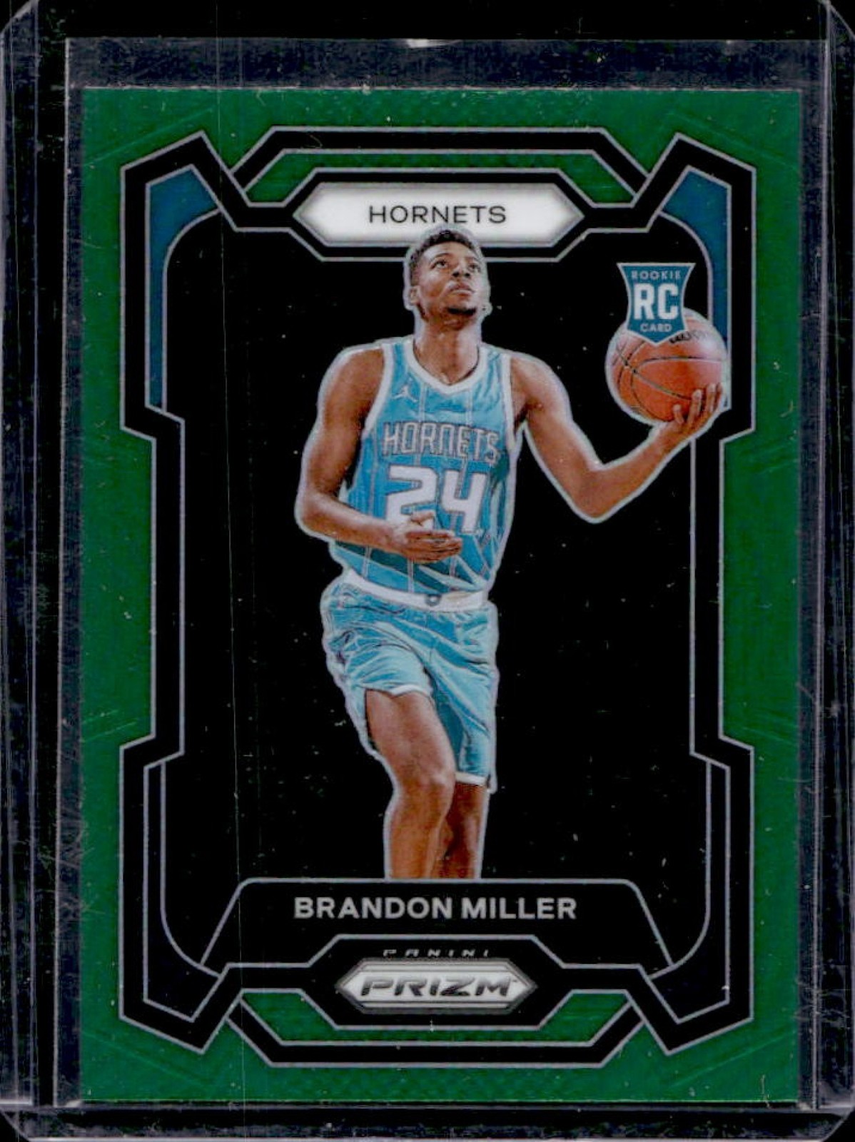 2023-24 Prizm Brandon Miller RC Prizm Green Rookie #152 Hornets