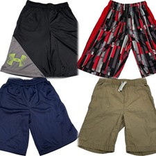 Boys Youth Medium Clothing Lot 4 pcs Shorts Under Armour Athletic Khaki Chinos