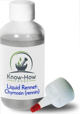 Chymosin Liquid Rennet 4oz CHY-MAX Extra Cheesemaking Cuajo Líquido Quimosina