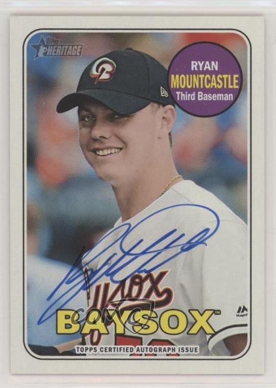 2018 Topps Heritage Minor League Edition Real One Ryan Mountcastle Auto 08h7