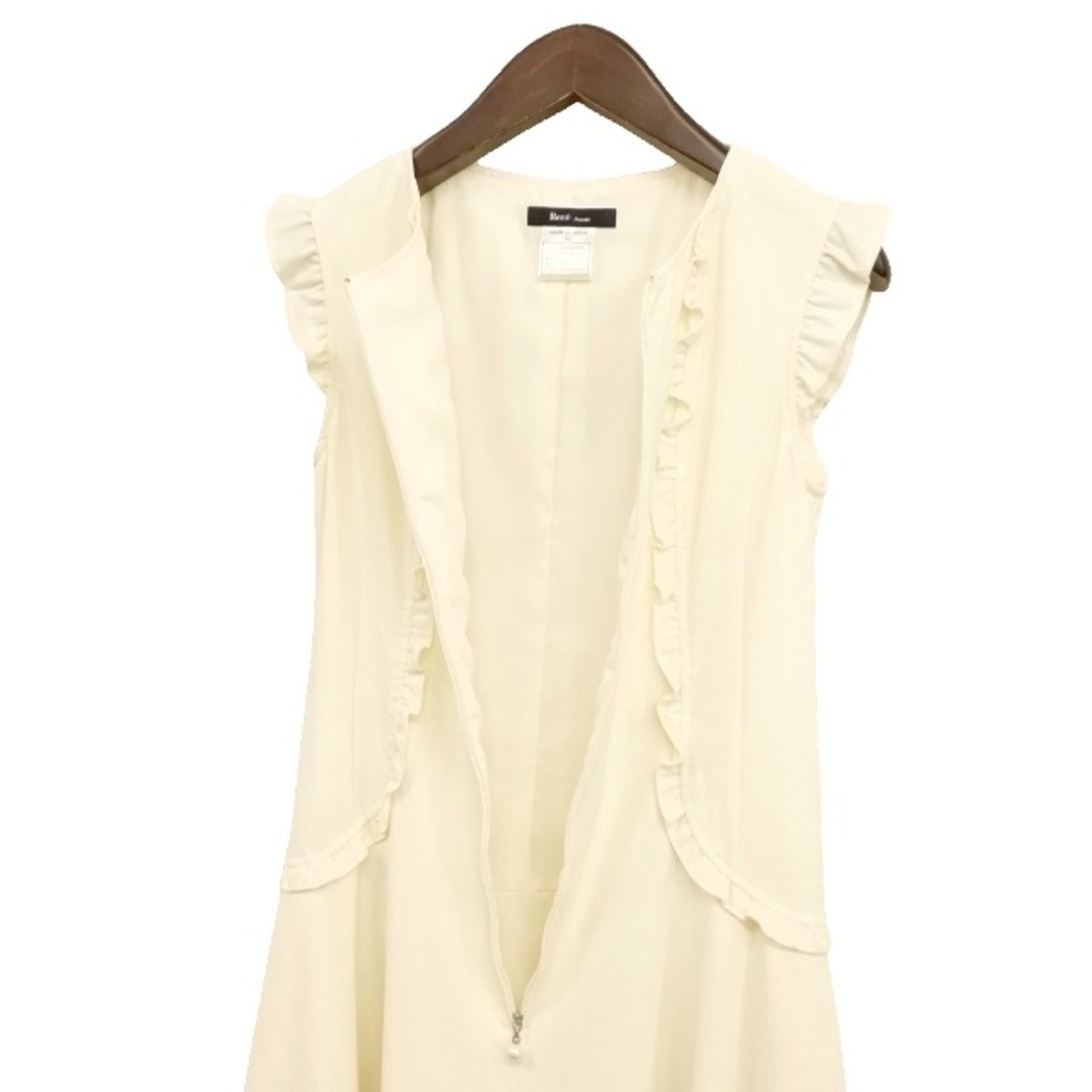 Rene Basic 5016400 Front Zip Ruffled Sleeveless D… - image 3