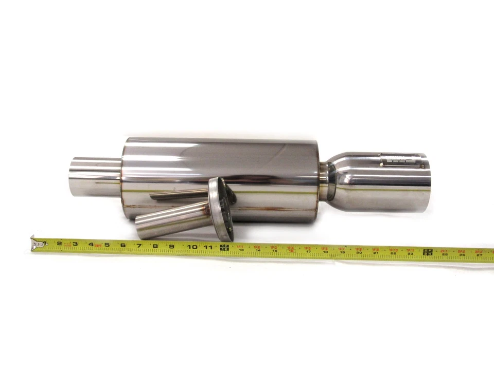 Silenciador Forza Tuning 3" Entrada Universal Escape Mejora de Rendimiento Foto 3 de 4