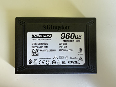 Kingston DC1500M 960GB Rechenzentrum Enterprise SSD SATA 2,5'' S67F0103 9907298-009
