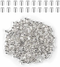 500 Pcs 2mm Silver Tube Crimp Beads for Jewelry Making  Repair