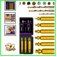 9 StüCk Schraubenausdreher Set Mit Titanbeschichtung HSS 6542 HRC