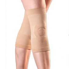 Capezio Gel Knee Pads BH1651 Nude Large 2pc NEW - Dancers/Ice Skaters