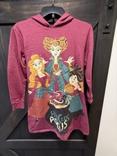 Girl s Disney s Hocus Pocus Halloween Long Sleeve Hooded Dress: L 10/12