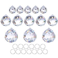 Crystalsuncatcher 20mm/30mm/40mm Clear Crystal Ball Prisms Chandelier Lamp Li...