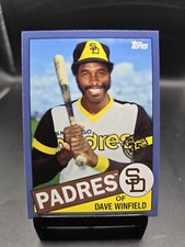 2020 Topps Update Dave Winfield 1985 Topps 35th Anniversary Blue Parallel