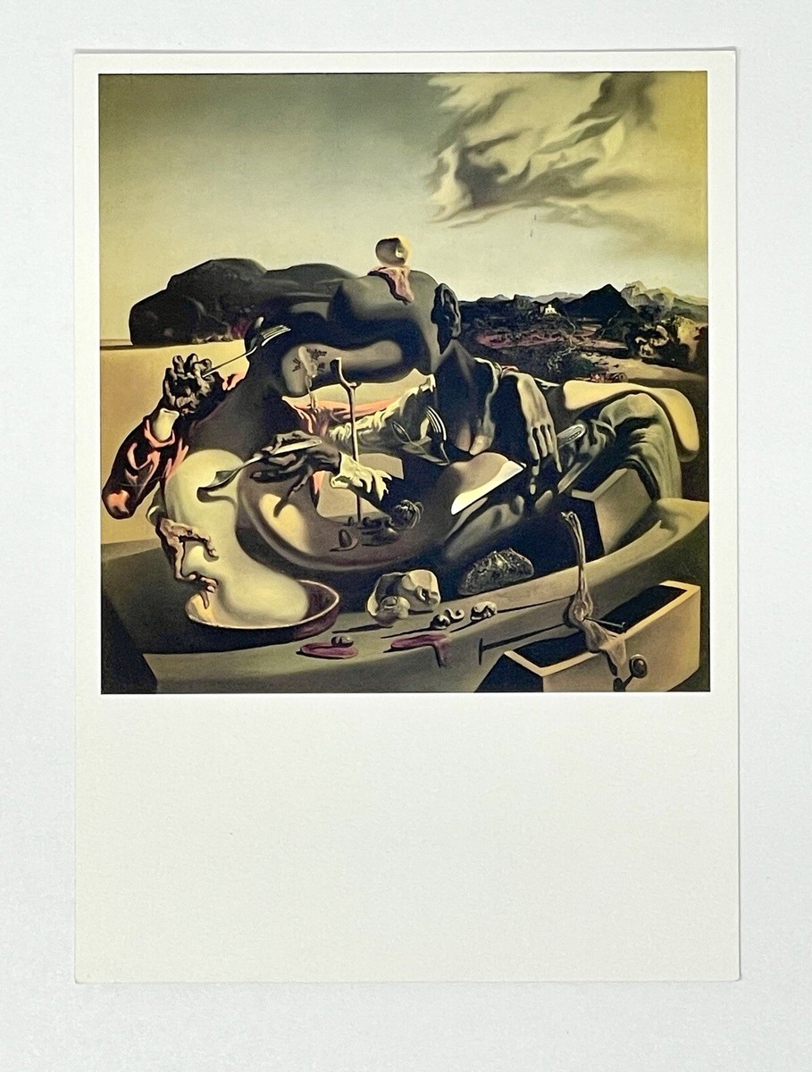 Tate Gallery Salvador Dali Art Postcard - Autumnal Cannibalism