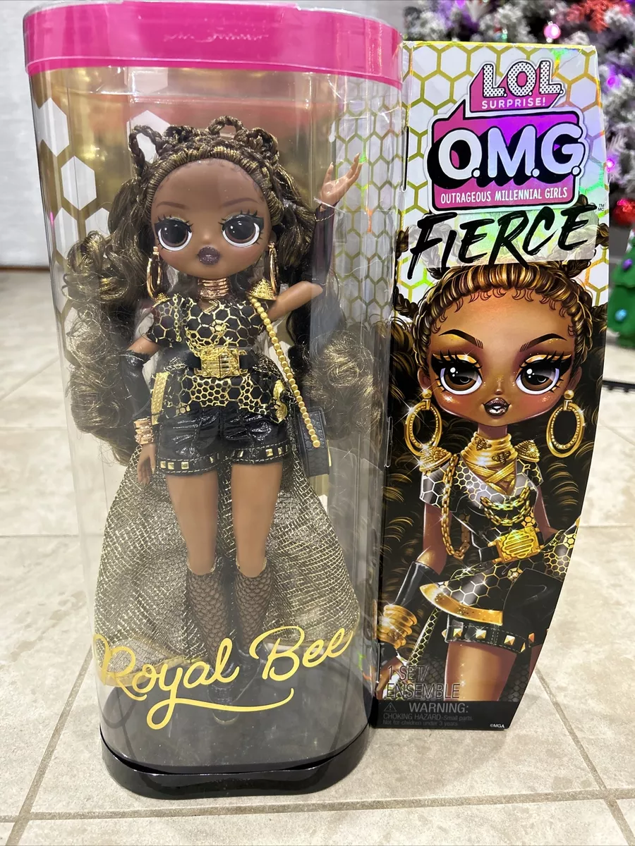 LOL Surprise OMG Fierce Royal Bee fashion doll with 15 Surprises