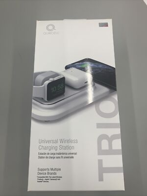 TRIO 3-in-1 Universal Wireless Charging Station - White