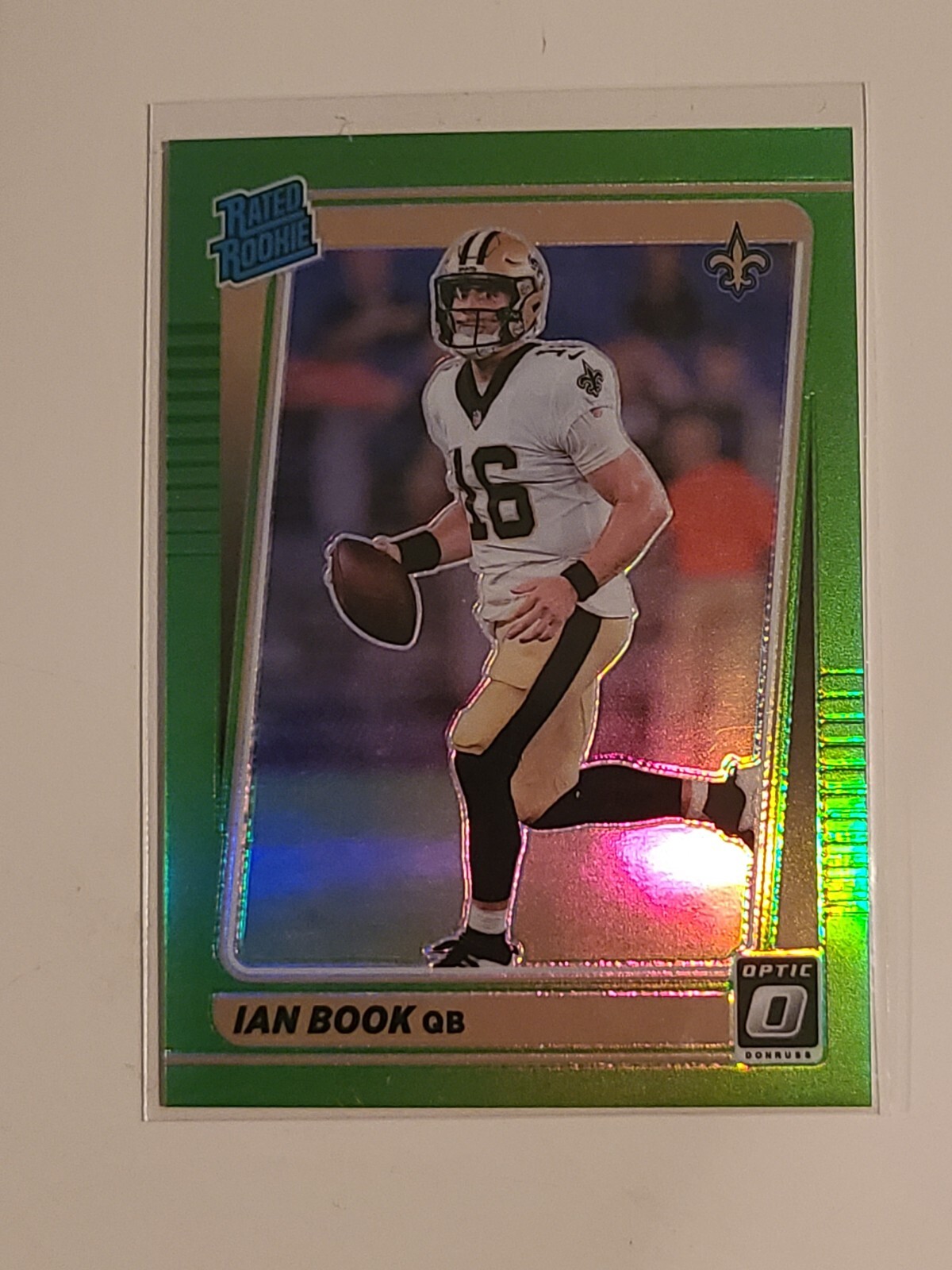 2021 Donruss Optic Rated Rookies GREEN #227 Ian Book /35 - New Orleans Saints