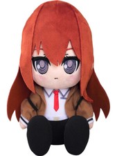 Game Steins Makise Kurisu 19CM Stuffed Doll Sitting Plush Toy Body Pillow Gift