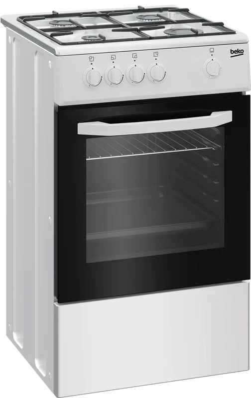 Cucina Gas Forno Elettrico Beko CSG42001FW 4 Fuochi Bianca 50 x 50 cm, fotografia 6 di 8