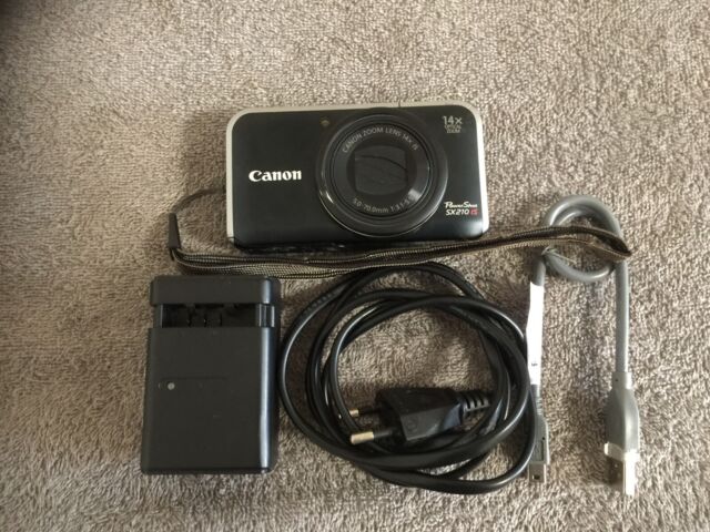 Canon Power Shot SX 210 IS 14.1MP Digitalkamera - Schwarz