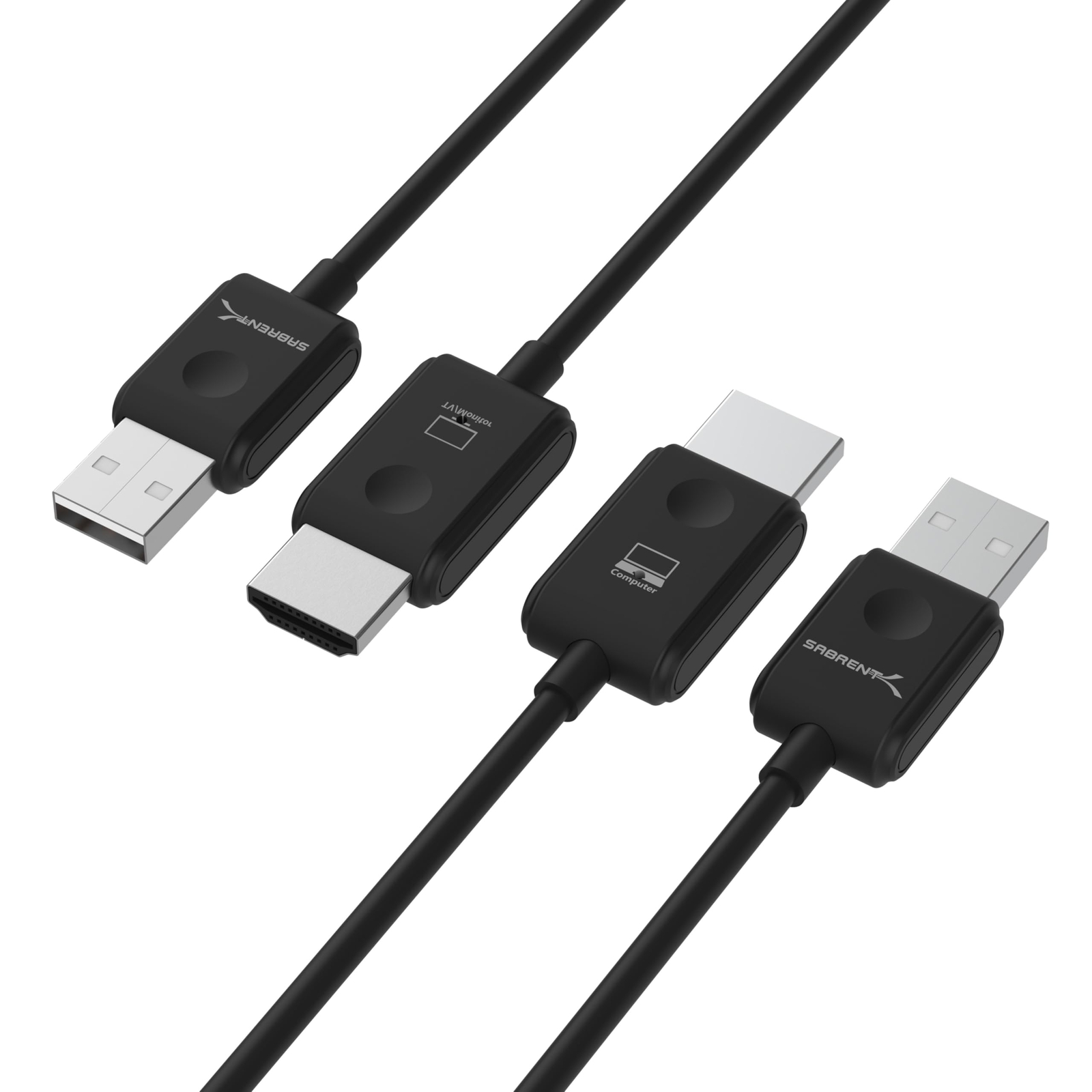 SABRENT Adattatore Schermo Wireless HDMI Set Trasmettitore & (H4b)