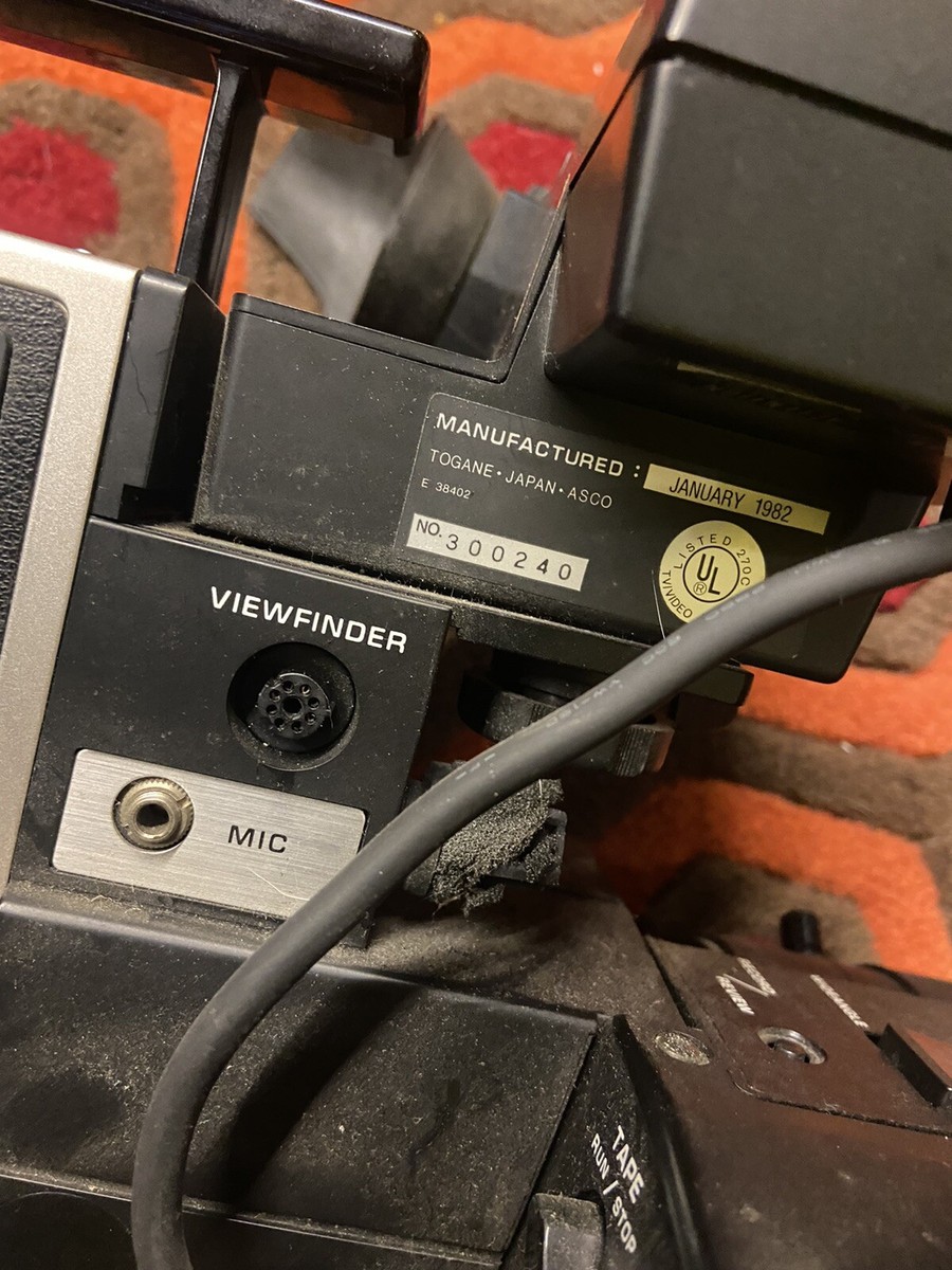 Zenith color video camera camcorder 1982 300240 | eBay