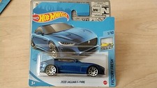 Hot Wheels 2021 - Jaguar F-Type 2020 tarjeta corta azul 1/64 aprox*nuevo*