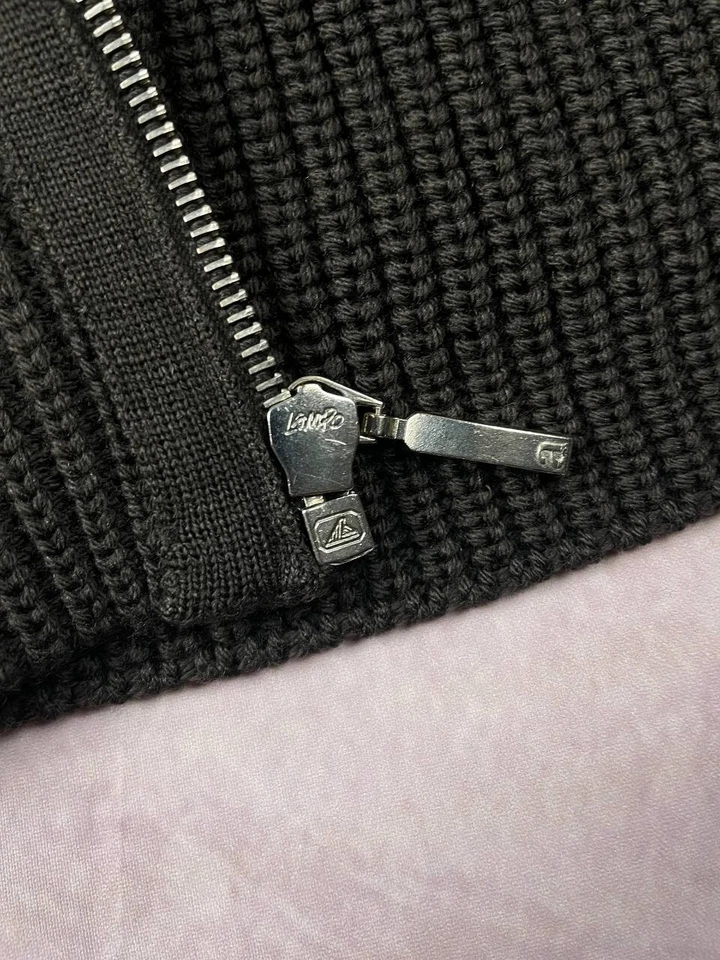 Suéter masculino ALLEGRI Milano 100% lã 58 XL XXL marrom feito na Itália - Imagem 4 de 4