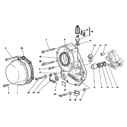 Kit vis allen inox moteur pour Ducati 944 ST2 de 1997 à 2003