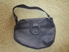 New Women's Sequoia Purse/handbag/satchel/shoulder Purple Leather Flap Closure 
