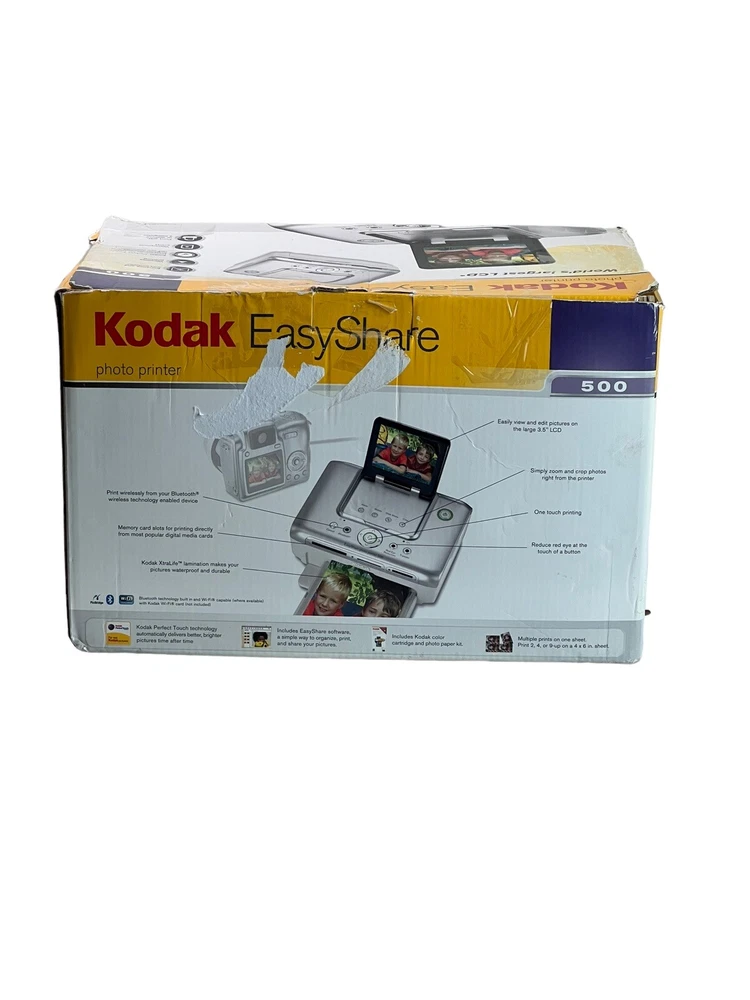 Kodak Easyshare Photo Printer 500 And Additional Color Cartridge & Photo Paper