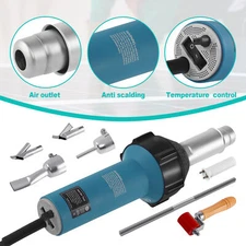 1600W Professional PVC Roofing Welding Tool Heat Hot Air Gun Kit Plastic Welder