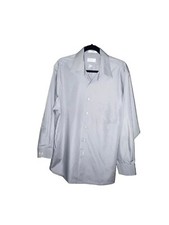 VanHeusen Gray Long Sleeve Size 16 32/33 Large Dress Shirt