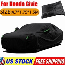For Honda Civic Full Car Cover Waterproof Sun Dust Rain All Weather Protection