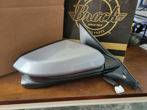 NEW SILVER 2016-21 Mirror fits Honda Civic EX/Si Passenger Right Heat w/Camera 