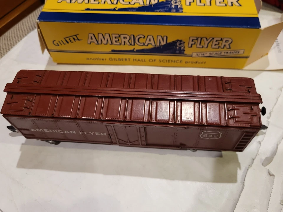VINTAGE AMERICAN FLYER S GAUGE 642 REEFER CAR W/BOX - Image 3 of 4