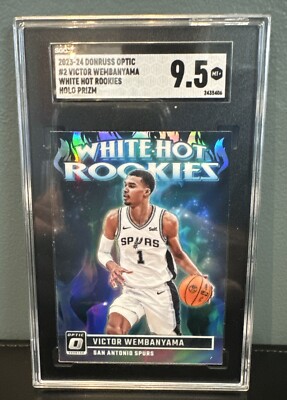 2023-24 Panini Optic Victor Wembanyama White Hot Rookies Holo 