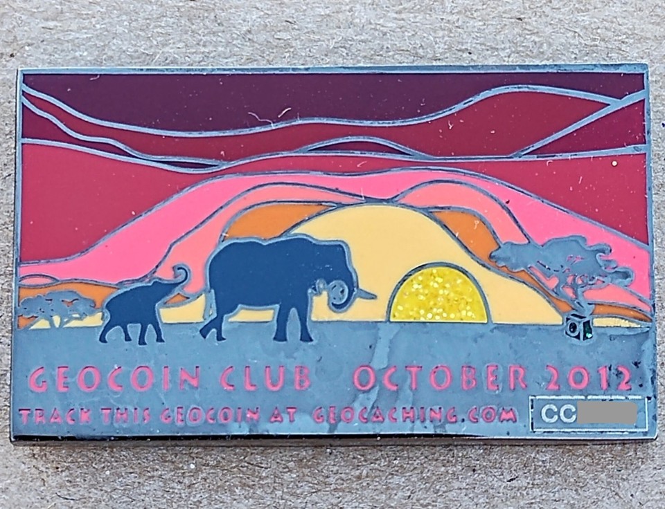 Geocoin Club Mars 2012 – Argent Poli – Trackable Non Activé – 5162